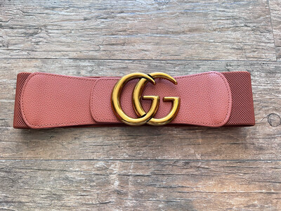Terracotta GG Spandex Belt