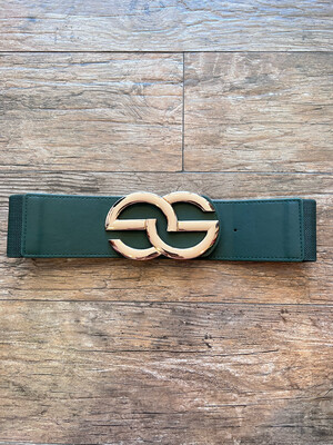 Hunter Green GG Spandex Belt