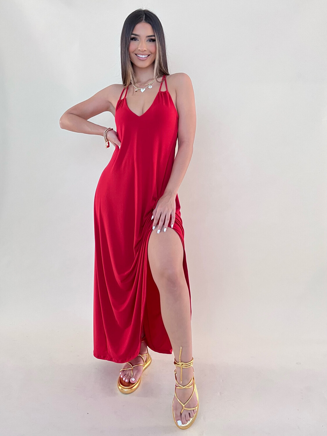 The Perfect Red Dress (one size)