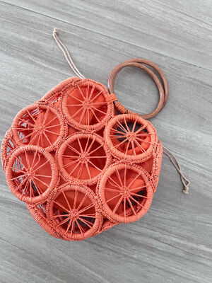 Orange Natural Handmade Handbag
