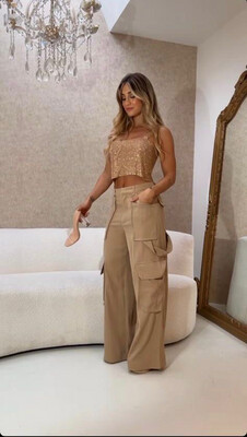Taupe Cargo Pants