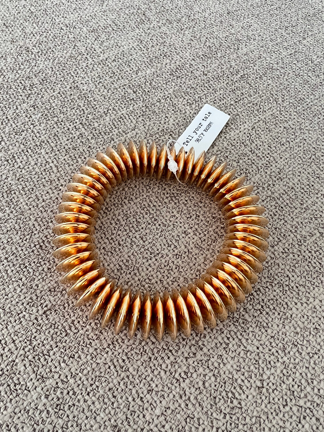 New Gold Spandex Bracelet
