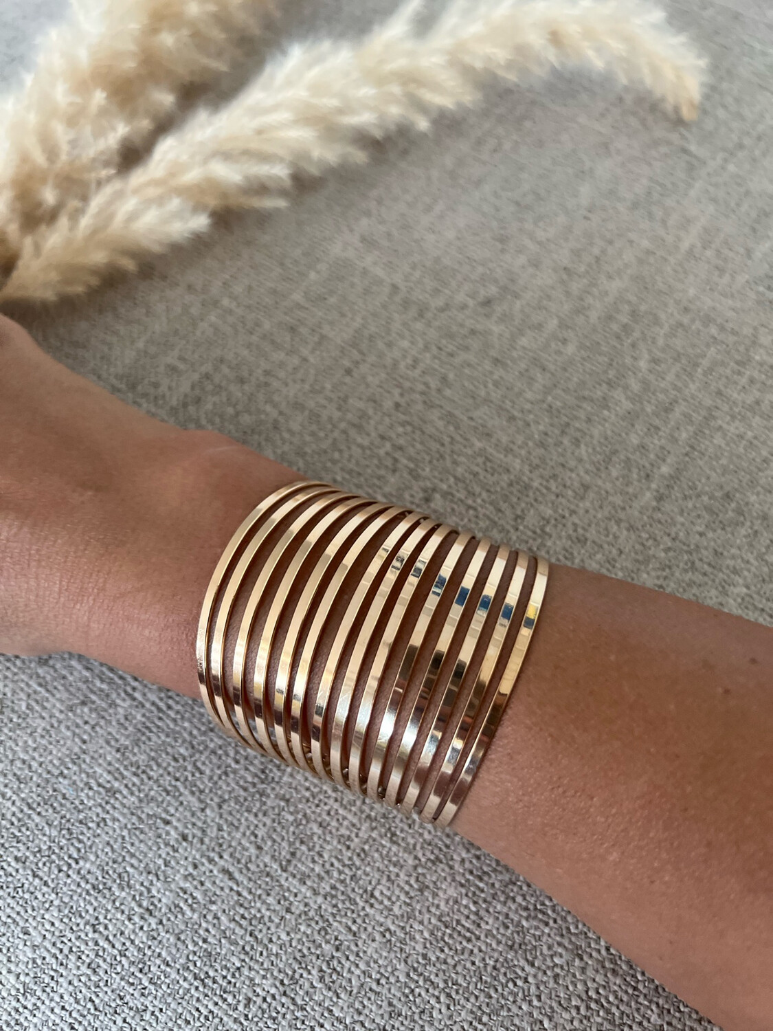 Roman Golden Cuff Bracelet