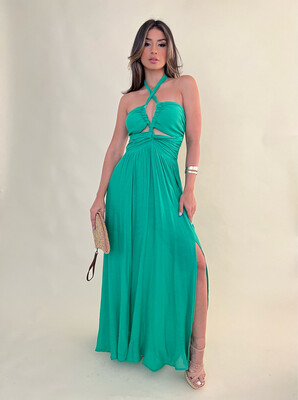 Jordania Green Maxi Dress