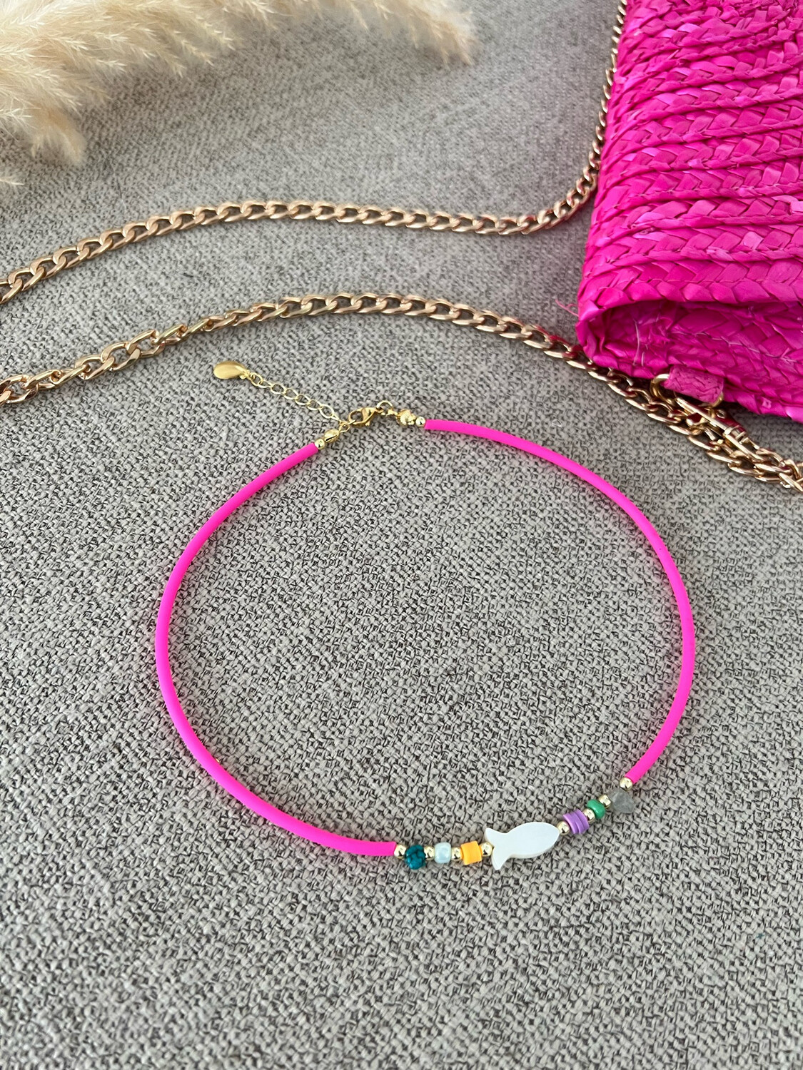 Pink Beach Handmade Necklace