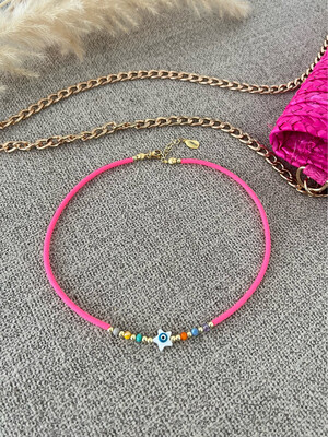 Pink Star Handmade Necklace