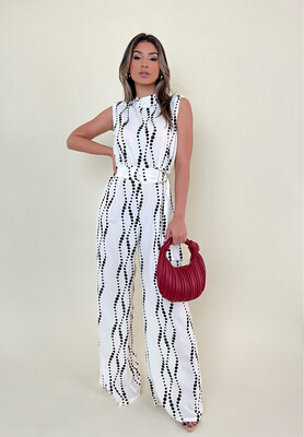 White Padded Jumpsuit