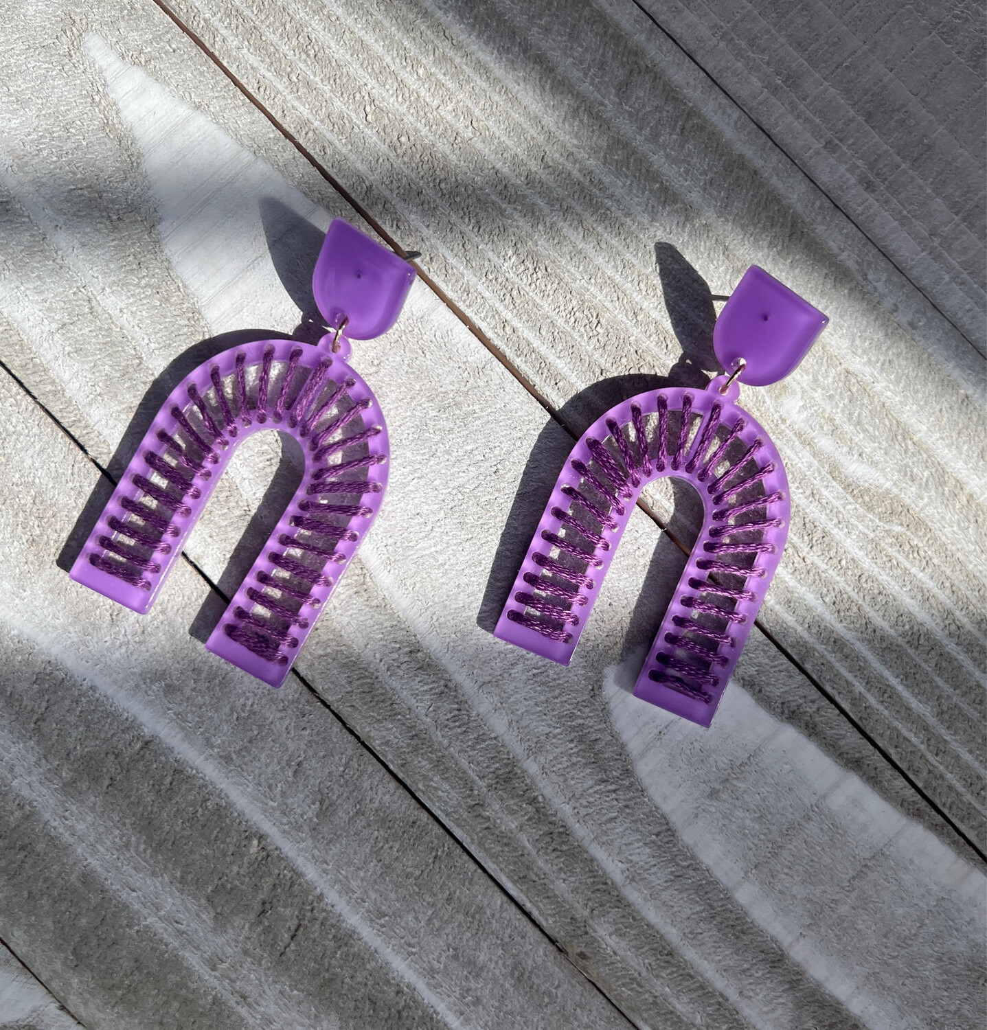 Rainbow Lilac Earrings