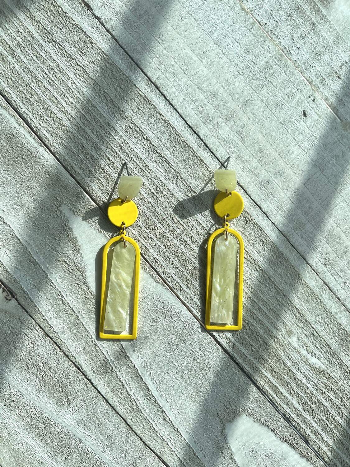 Delicate Yellow Drops Earrings