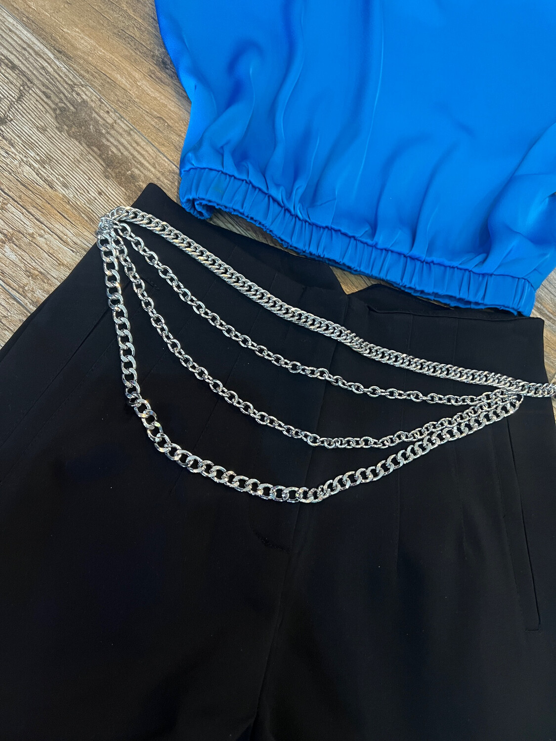 Silver Chains Layers Belt 