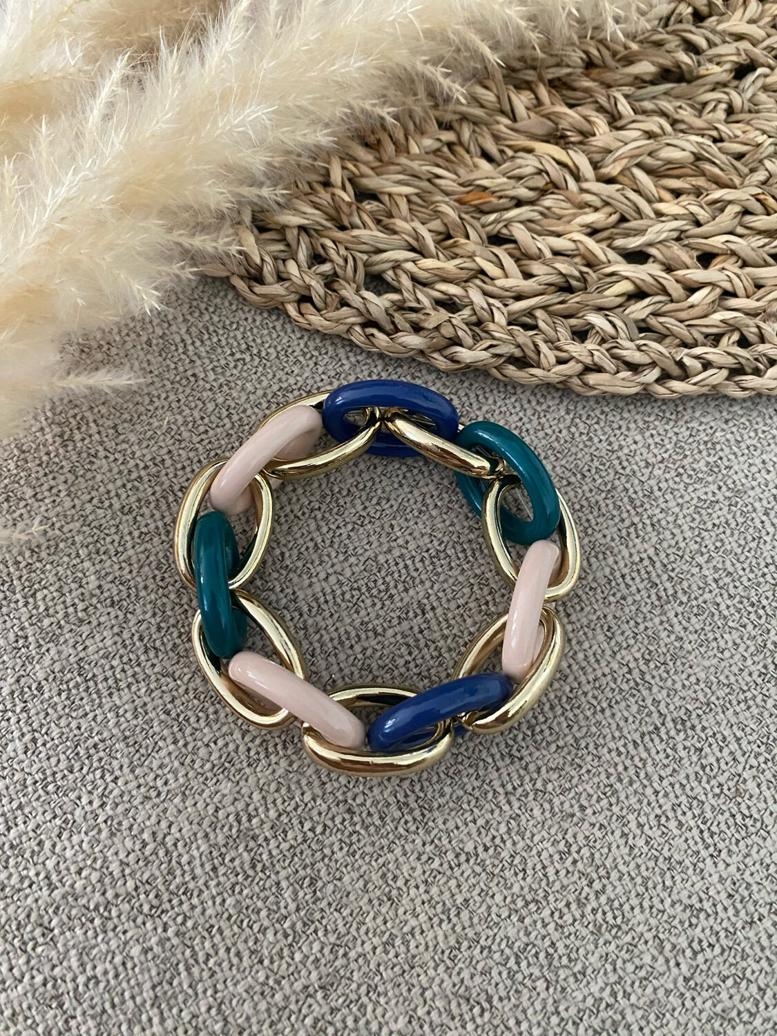 Multicolor Chain Bracelet