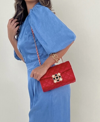 Red Designer Inspired Handbag