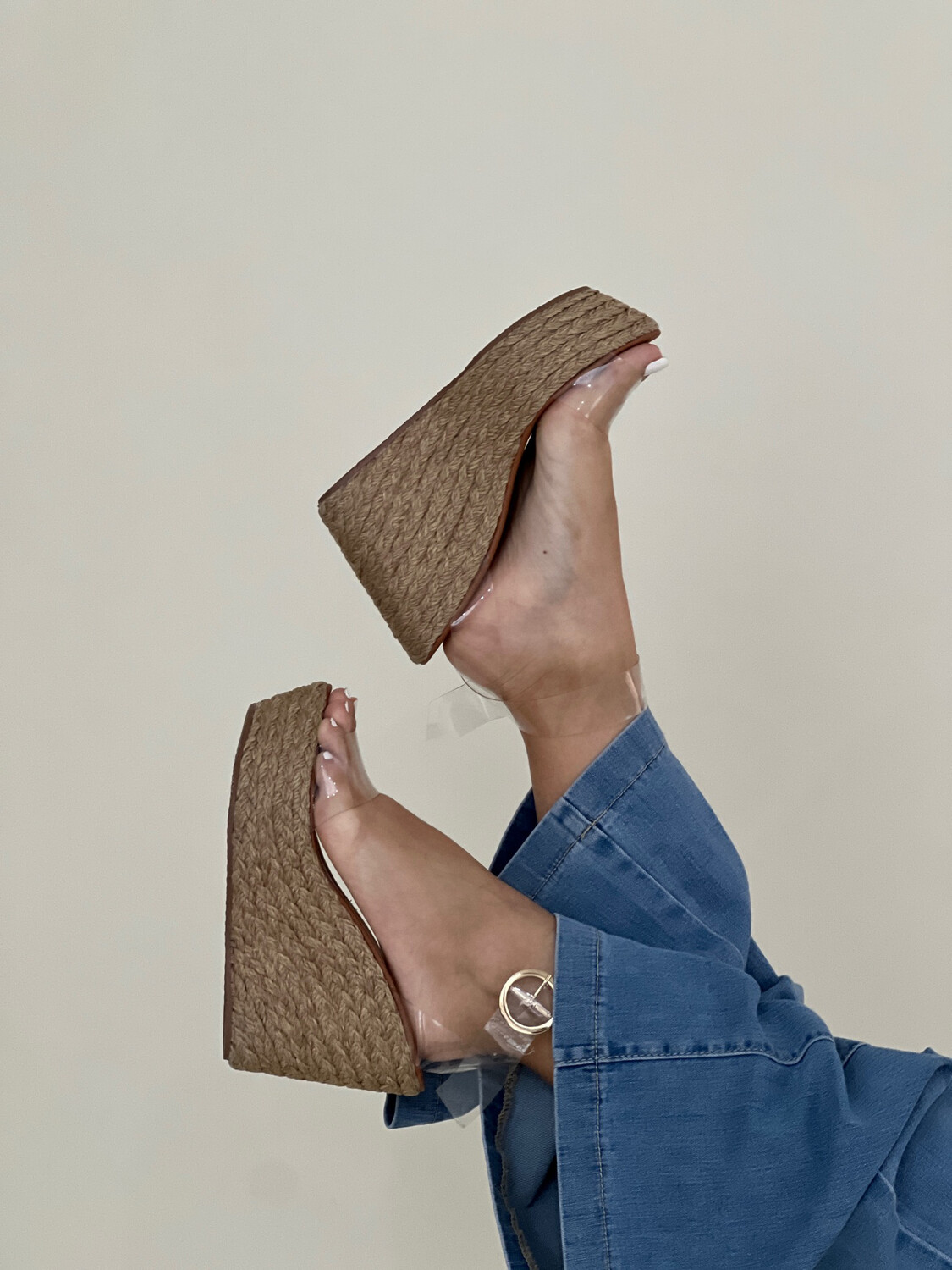 Clear Natural Wedges
