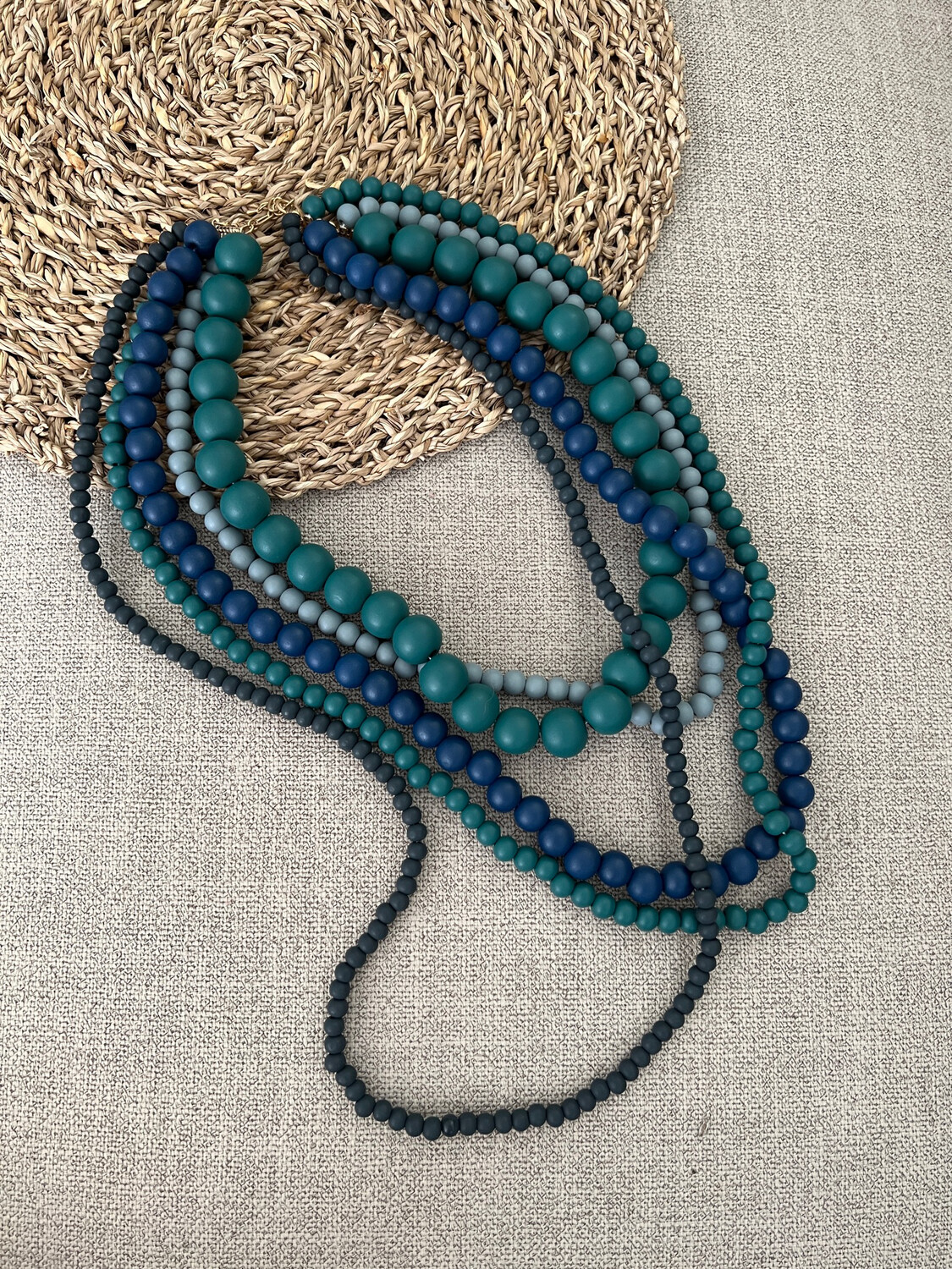 Blue Fall Layers Necklace