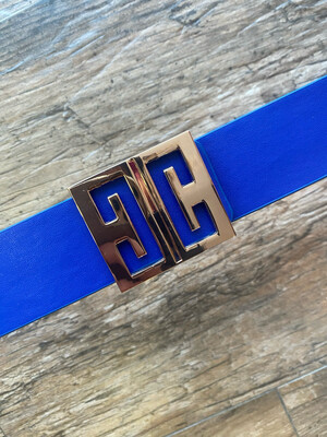 Royal Blue Gold Belt