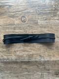 Black Leather Wrap Belt