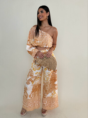 Sunset Relaxed Blouse & Pants Set