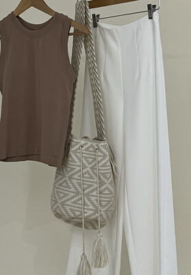Ivory Ethnic Handmade Crossbody Bag