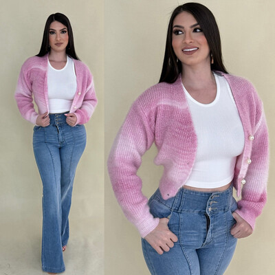 Pink Sweater Cardigan