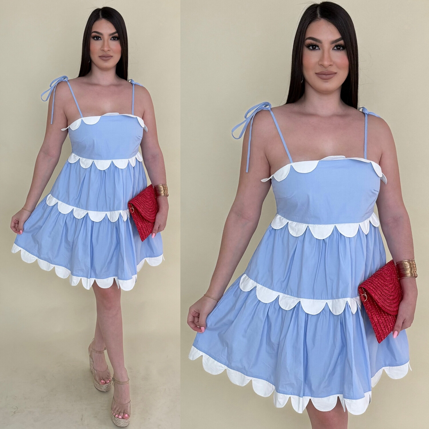 Periwinkle Blue Flared Dress