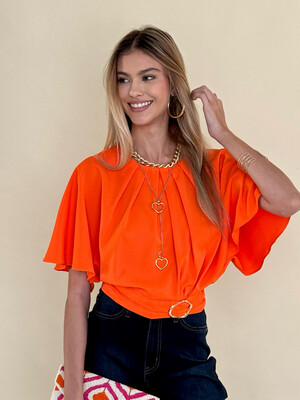 Orange Flaunt Blouse