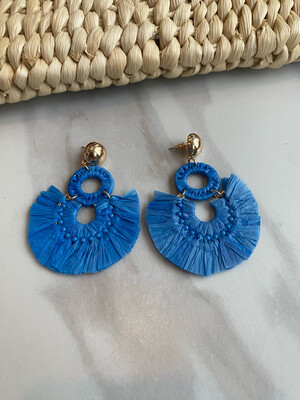 Royal Blue Boho Earrings