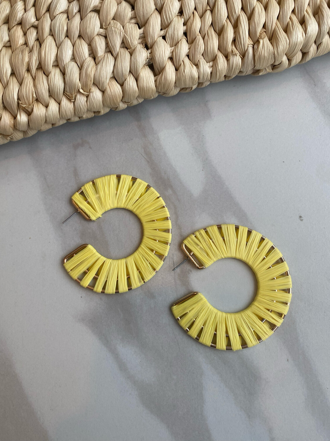 Yellow Boho Earrings