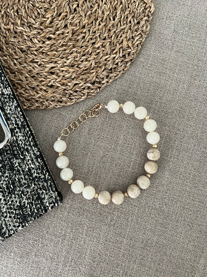 Light Sand Marble Necklace
