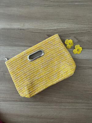 Yellow Retro Clutch Handbag