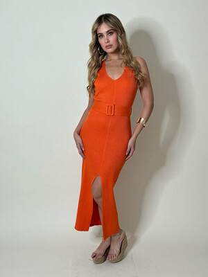Orange Amira Spandex Dress