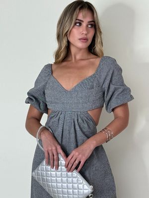 Grey Cut Out Jumpsuit
