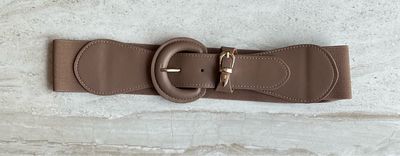 Double Brown Spandex Belt