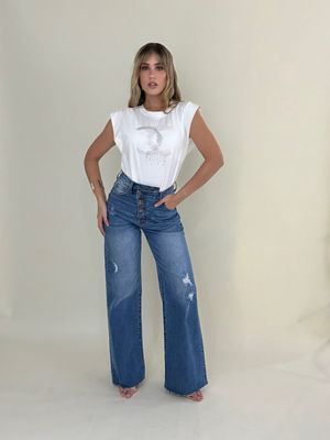 Coco Channel Inspired White Top