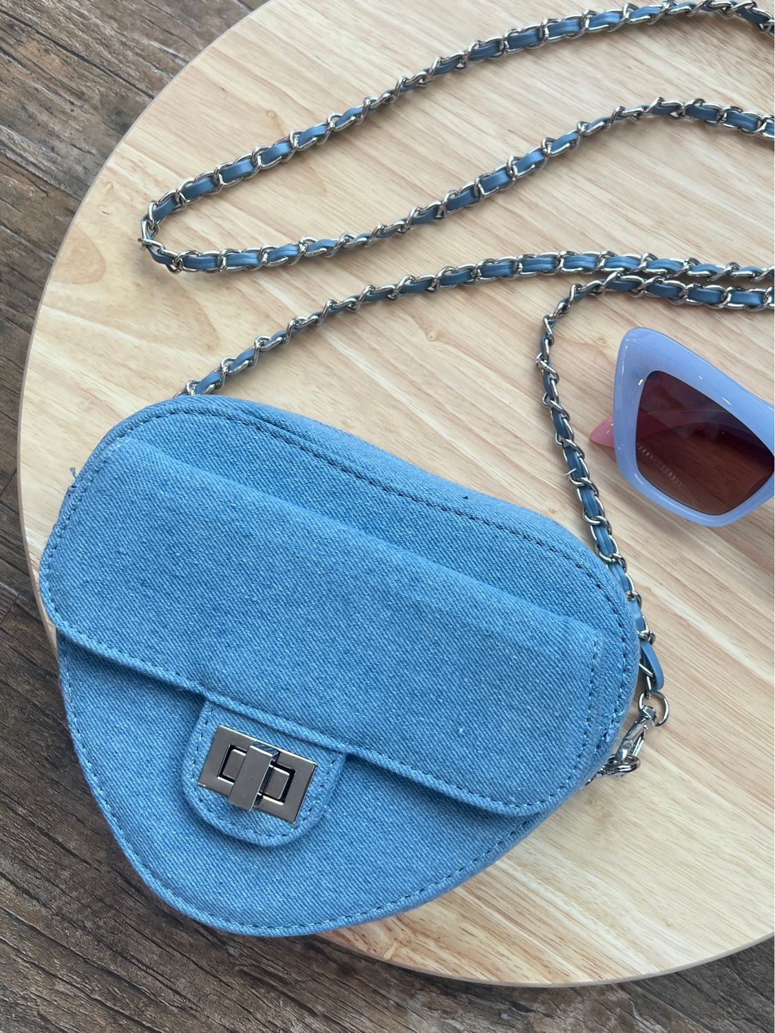 Denim Blue Handbag
