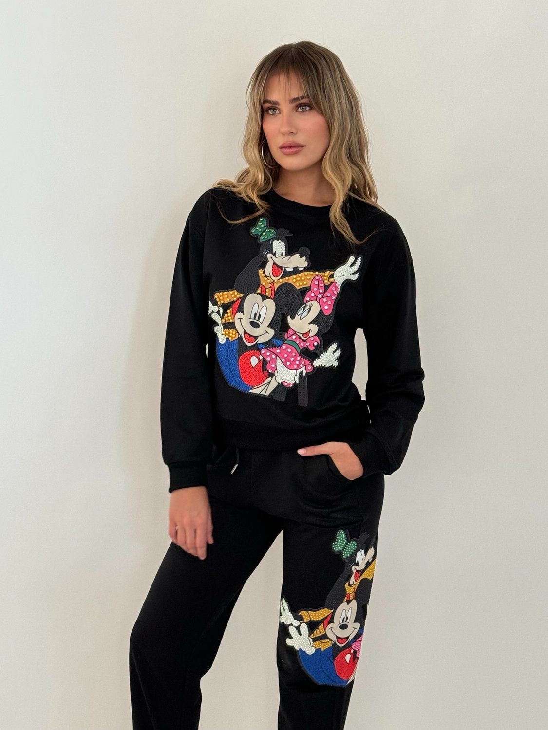 Mickey & Friends Black Jogger Set