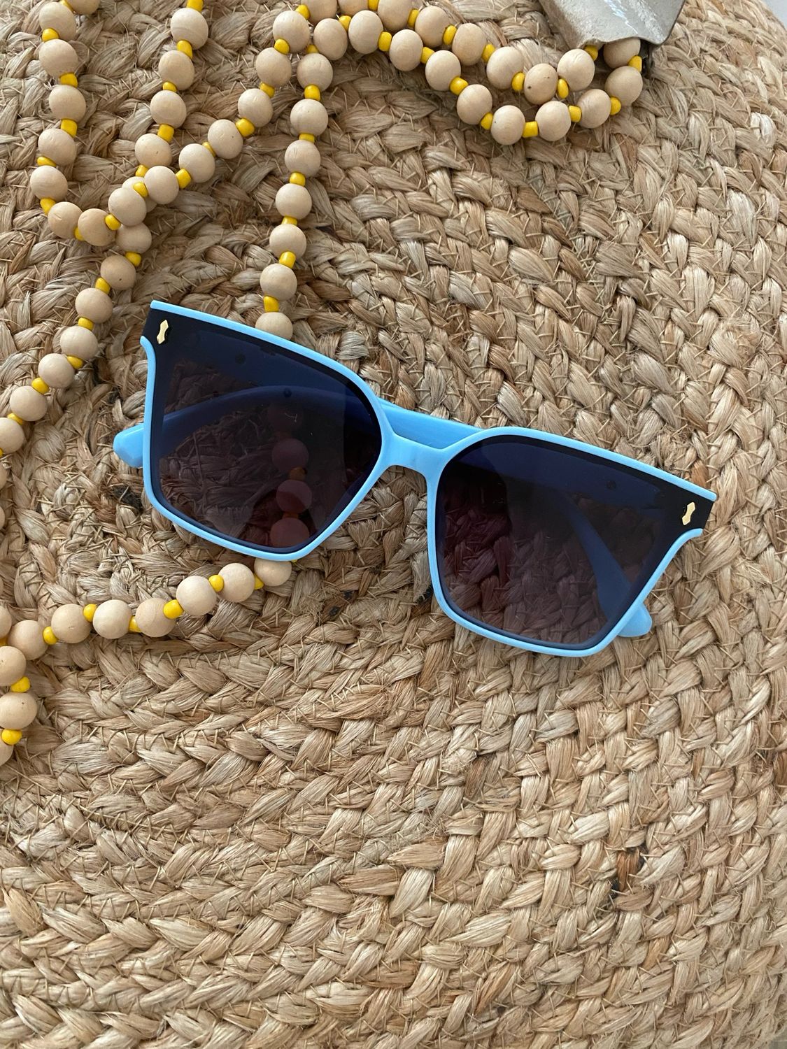 Light Blue Hermes Inspired Sunglasses