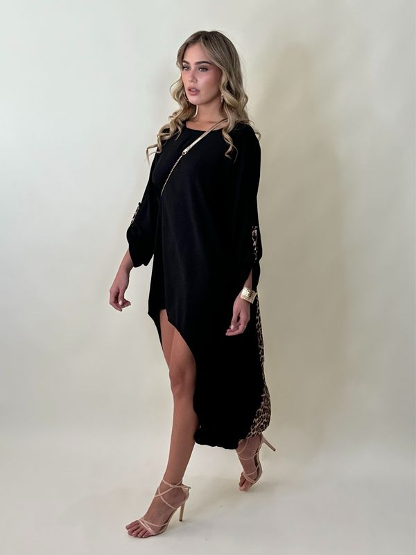 Black Leopard Tunic