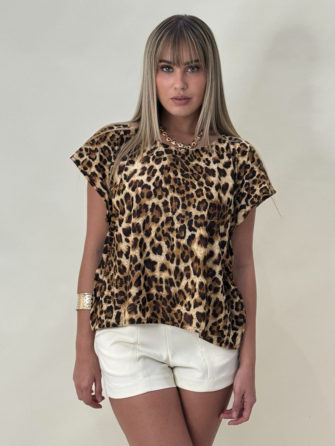 Loose Leopard Print Blouse By ZC