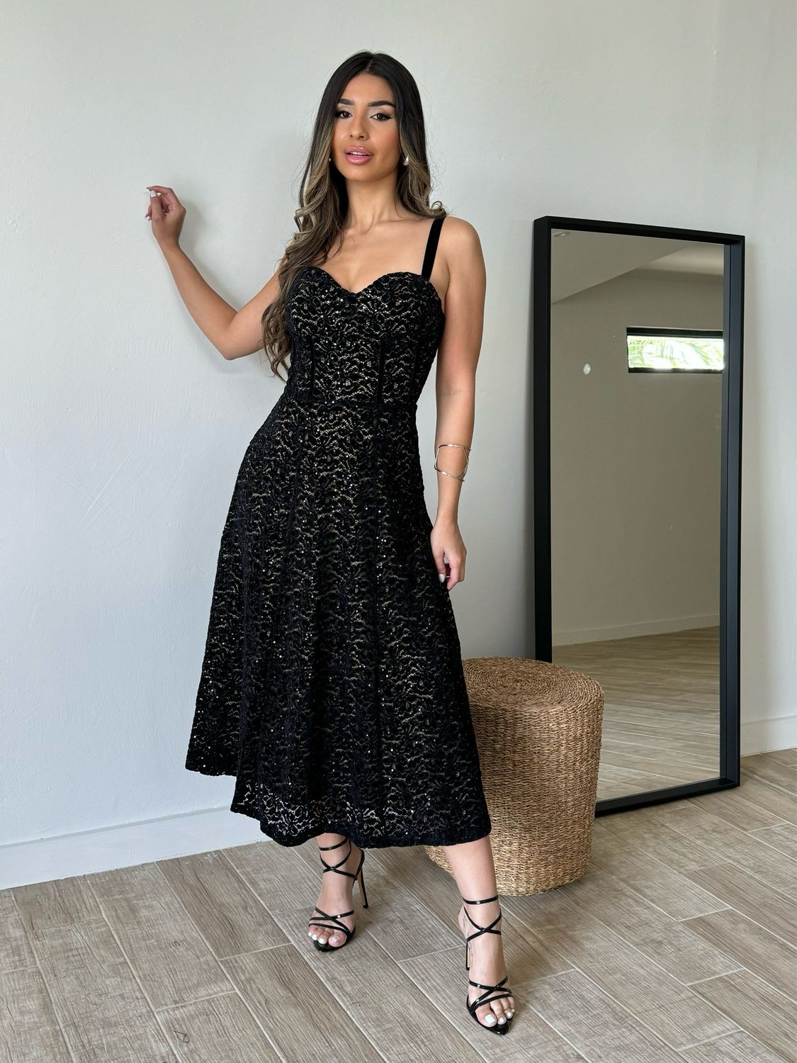 Black Classic Lace Dress