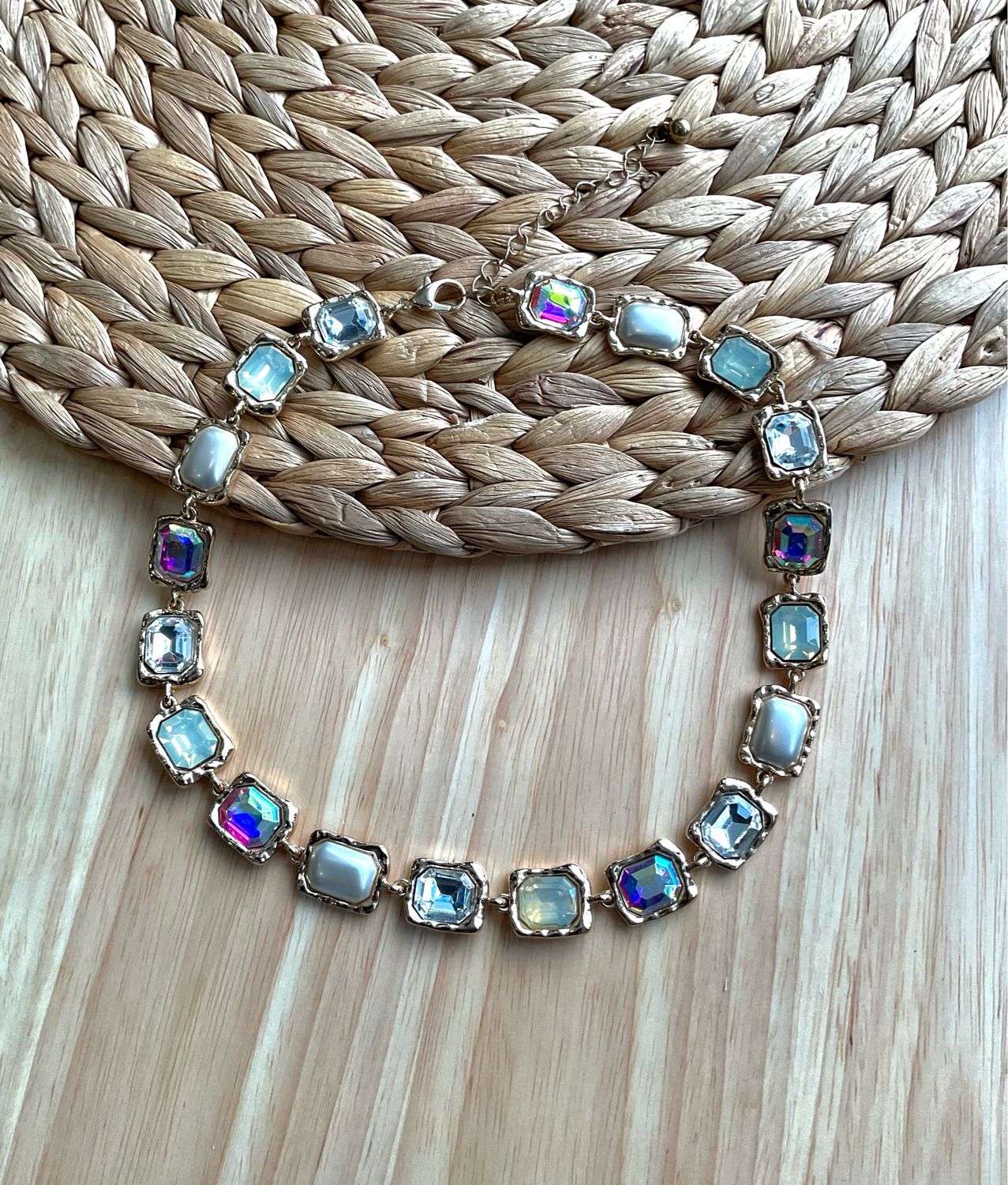 Gold Stone Necklace
