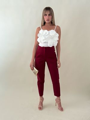 Classy & Elegant Wine Pants