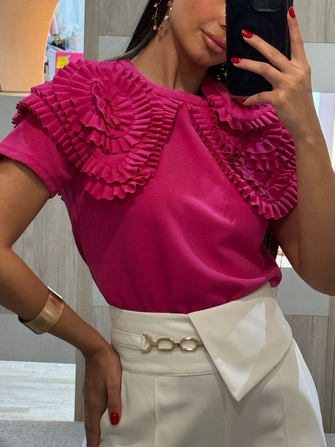 Fuchsia Delicate Blouse