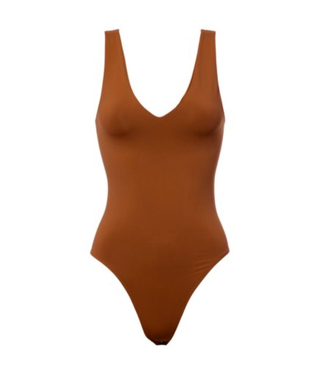 Gingerbread V Neck Bodysuit (One Size)