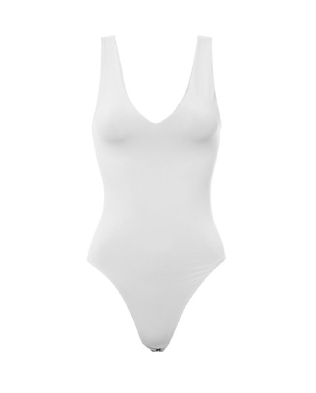 White V Neck Bodysuit (One Size)