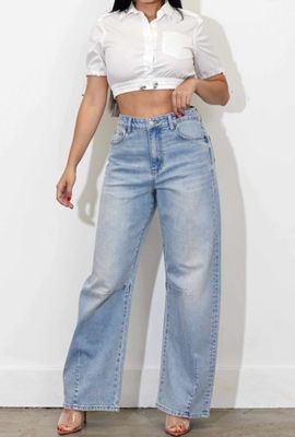 Light Stone Baggy Jeans