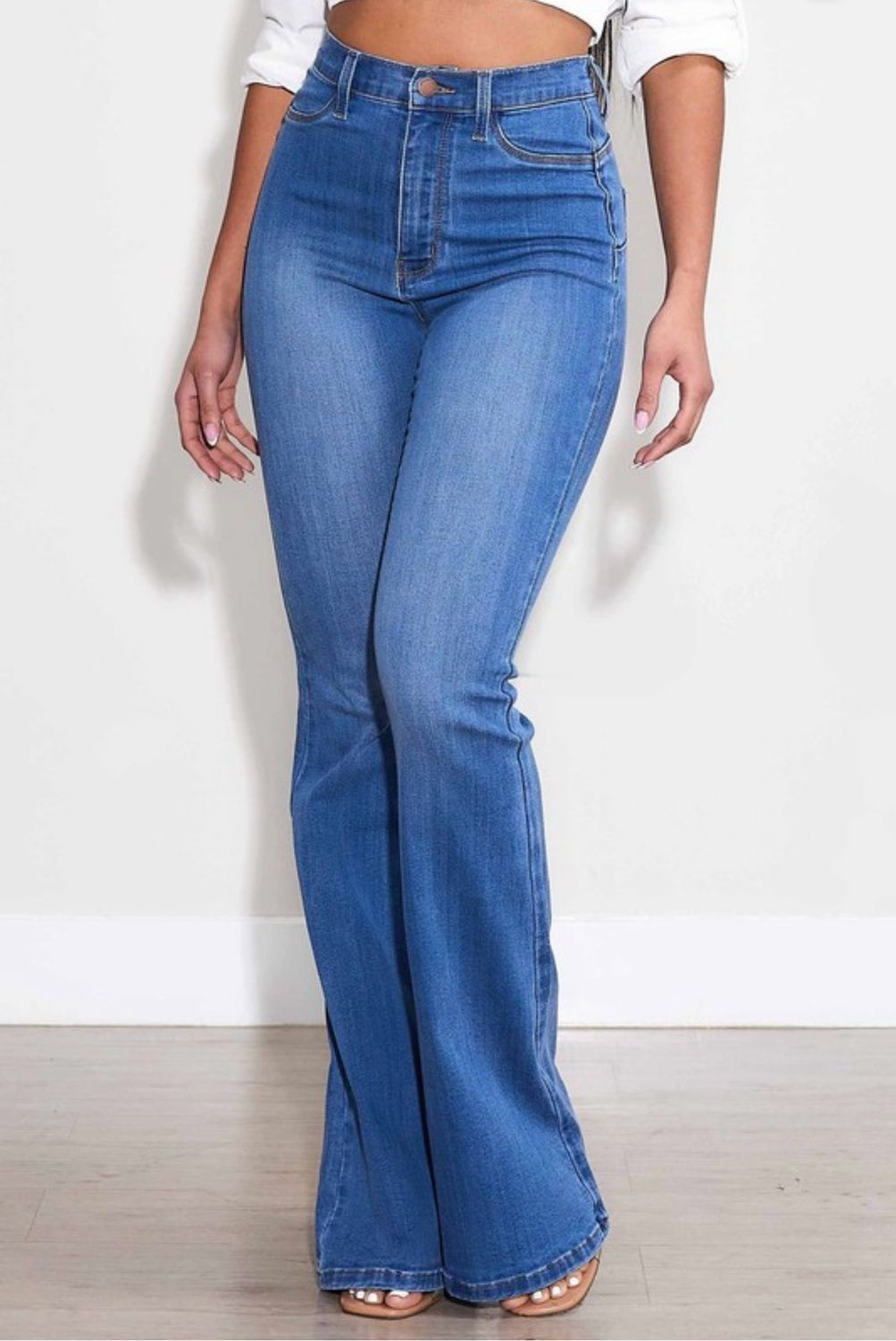 Medium Stone Smooth & Stretch Jeans