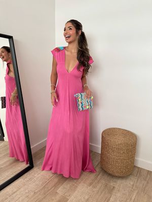 Radiant Pink Bay Maxi Dress
