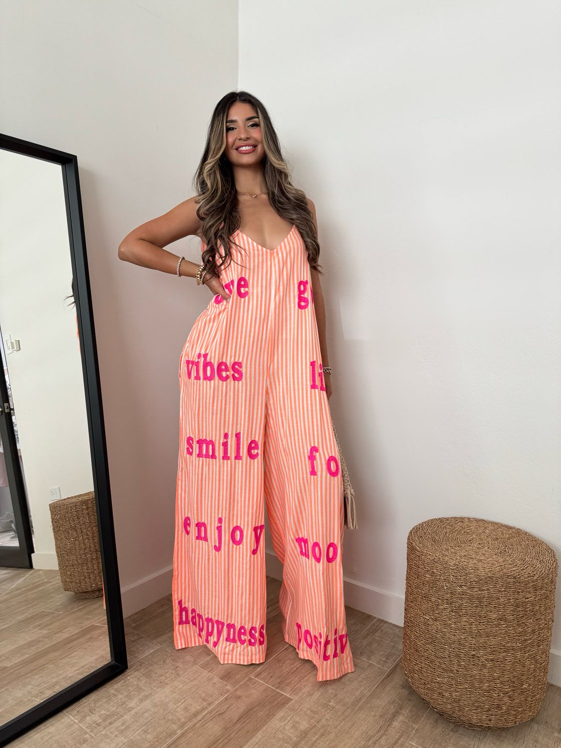 Enjoy Life Coral Jumpsuit