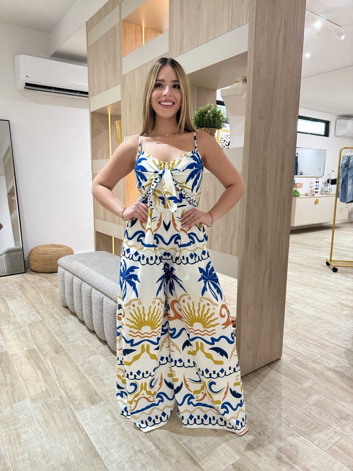 Mediterranean Summer Jumpsuit