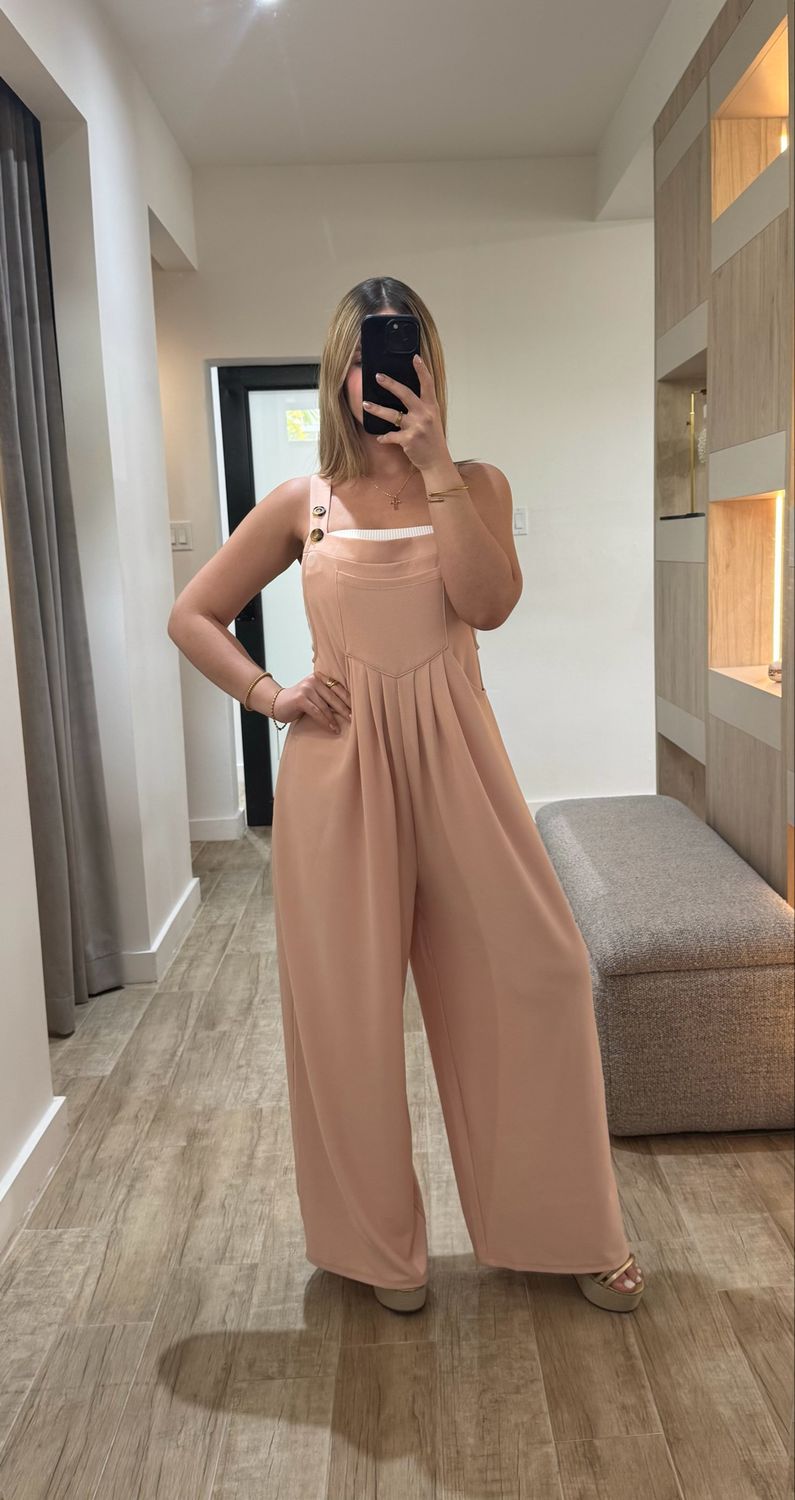 Blush Pink Relaxed Jumpsuit